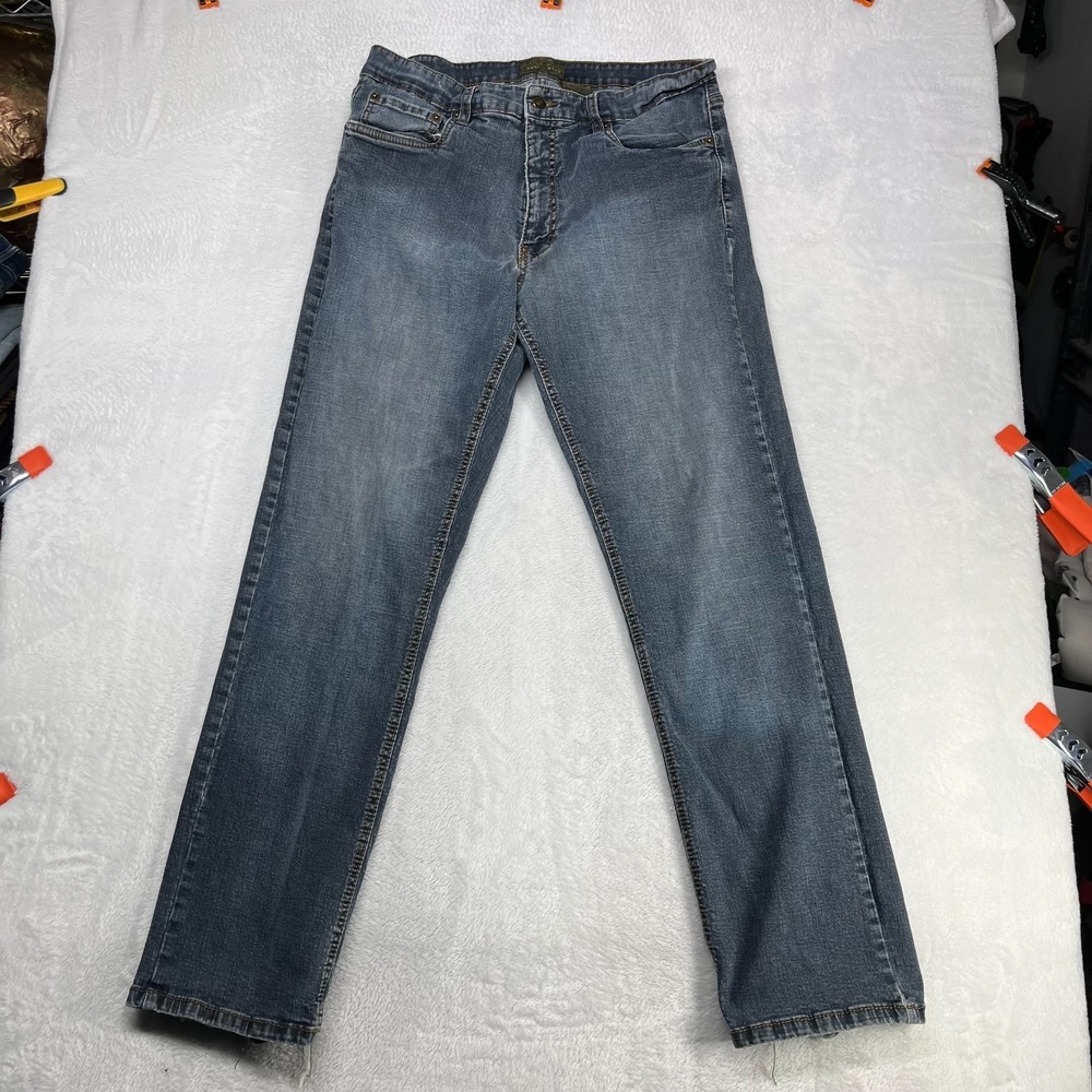 Urban Star Jeans Men's Blue Denim Stretch Slim Classic Straight Zip‎ Fly - 32X31